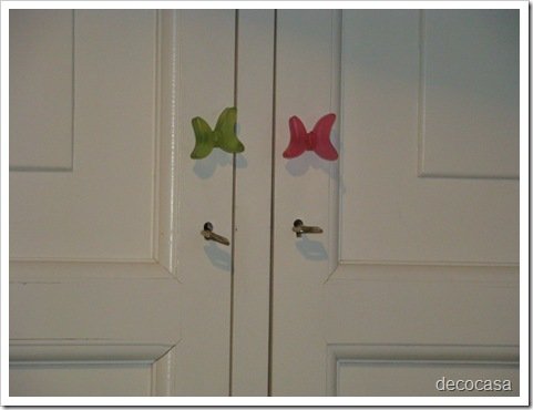 Foto Tiradores Mariposas Dormitorio Niñas