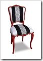Foto Livinpop silla tapizada blanco y negro