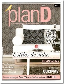 Foto Portada de Revista de diseño y decoración PLAN D